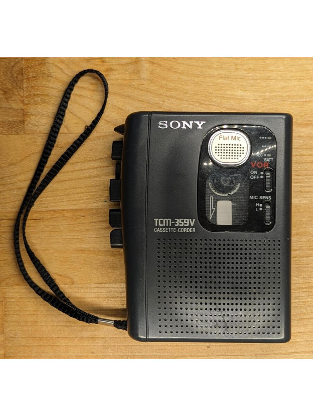 Sony TCM-359V Handheld Cassette Voice Recorder - Tested, Working